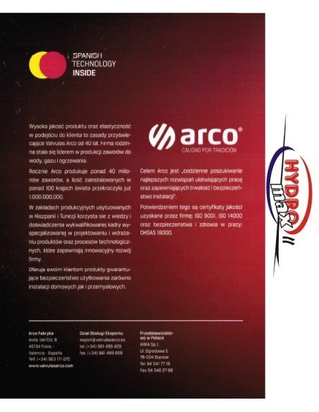 Zawór kulowy Arco 752304 / 152304