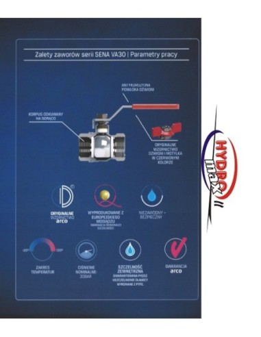 Zawór kulowy Arco 752304 / 152304