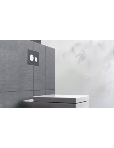 Przycisk spłukujący do WC Tece Loop czarny 9240657