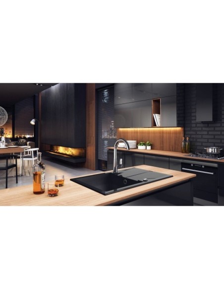 Zlewozmywak jednokomorowy Deante Andante granit czarny