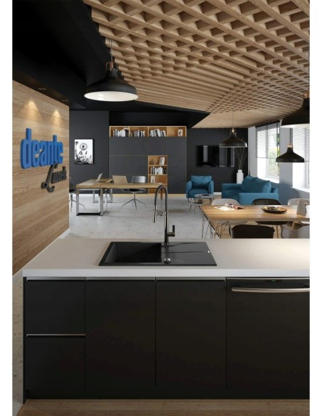 Zlewozmywak jednokomorowy Deante Andante granit czarny