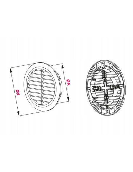 Awenta kratka wentylacyjna Classic ?150 T23