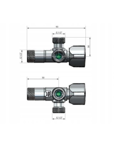 Zawór kulowy Arco 1/2' GZ CQ4105