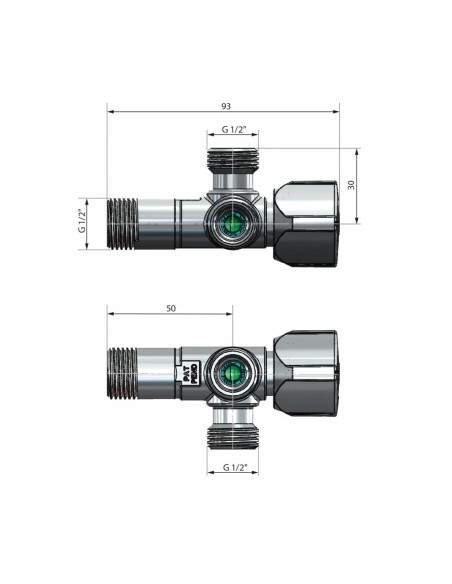 Zawór kulowy Arco 1/2' GZ CQ4105
