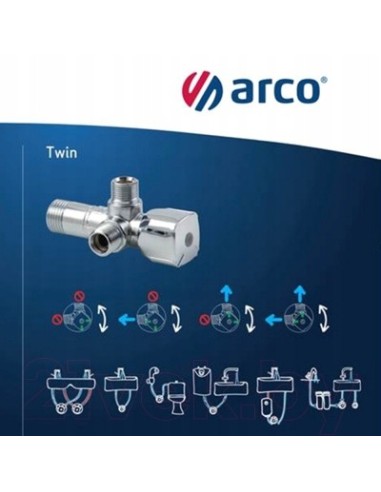 Zawór kulowy Arco 1/2' GZ CQ4105
