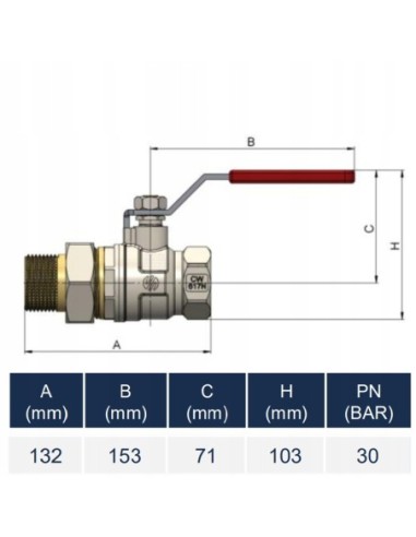 Zawór kulowy Arco 1 1/2'' GW/GZ 754207