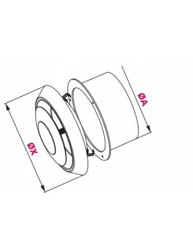 Awenta Anemostat nawiewno-wywiewny 125 AN2