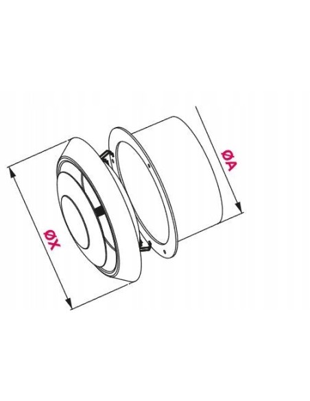 Awenta Anemostat nawiewno-wywiewny 125 AN2