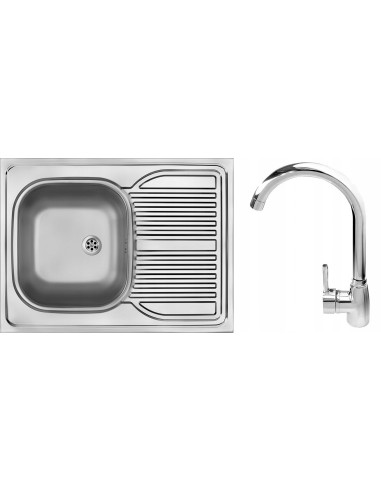 Zlewozmywak jednokomorowy Deante Tango stal srebrny ZM60110