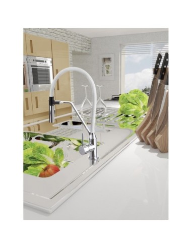 Invena Bateria kuchenna stojąca Terra biała BZ-54-L02-D