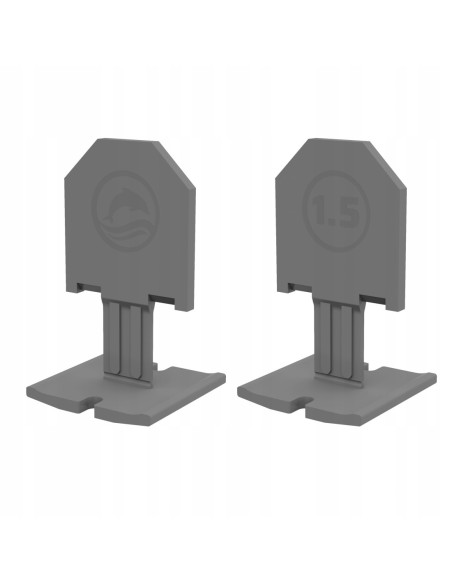 Blue Dolphin Zestaw do poziomowania płytek klips 1,5mm 50szt. + klin 50szt.