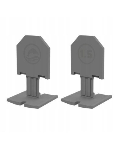 Blue Dolphin Klipsy do poziomowania płytek szare 1,5mm 400szt.