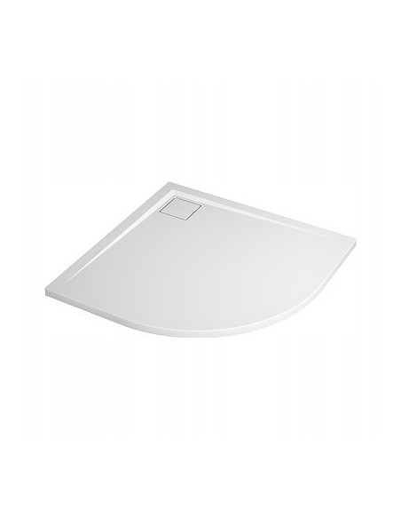 SanSwiss Brodzik konglomeratowy livada półokrągły biały 90x90cm W20R5509004