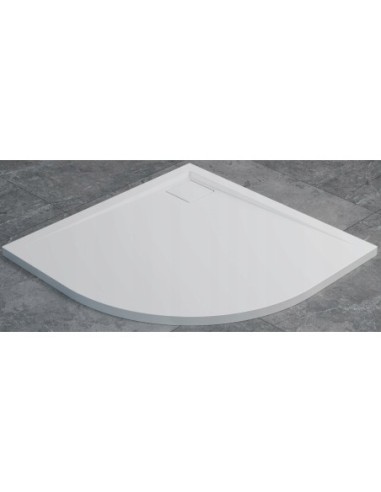 SanSwiss Brodzik konglomeratowy livada półokrągły biały 90x90cm W20R5509004