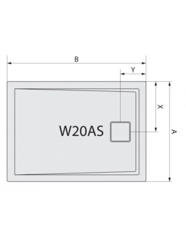 SanSwiss Brodzik prostokątny livada biały 90x120cm W20AS09012004