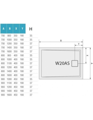 SanSwiss Brodzik prostokątny livada biały 90x120cm W20AS09012004