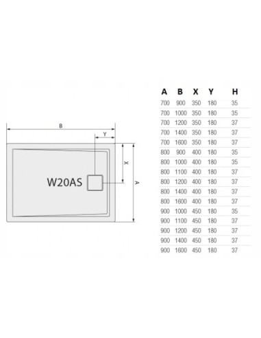 SanSwiss Brodzik prostokątny livada biały 90x120cm W20AS09012004