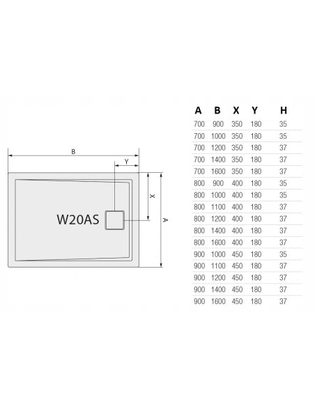 SanSwiss Brodzik prostokątny livada biały 90x120cm W20AS09012004