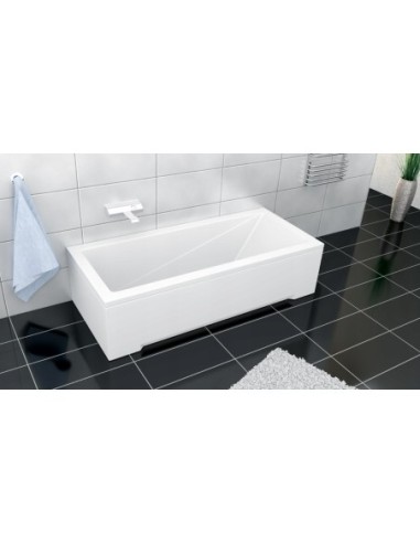 Wanna prostokątna akrylowa Besco MODERN odpływ z boku 140 x 70 cm