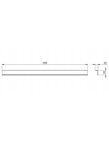 Elita uchwyt meblowy 60 czarny mat RE120600017160