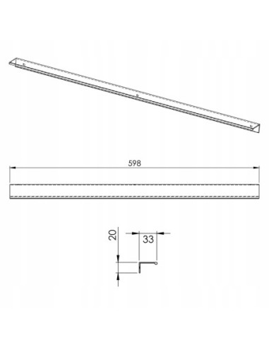 Elita uchwyt meblowy look 60 chrom RE120600010040