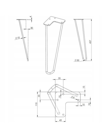 Elita Nogi Futuris czarne 166936