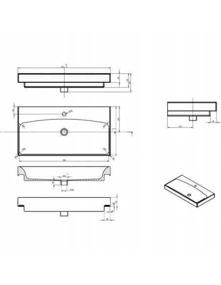 ELITA UMYWALKA LUNA RE145076