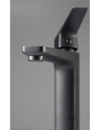 Bateria umywalkowa stojąca Deante Blur Nero czarny BQL_N20K