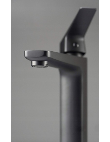 Bateria umywalkowa stojąca Deante Blur Nero czarny BQL_N20K