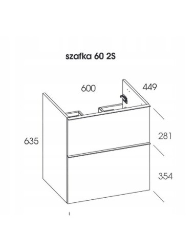Szafka Elita Look biała RE010601028060
