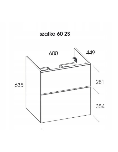 Szafka Elita Look biała RE010601028060