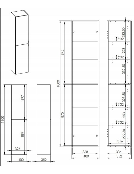 ELITA SŁUPEK ŁAZIENKOWY RE030400168060