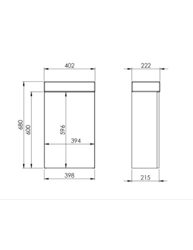 Zestaw szafka z umywalką Elita Young Basic 40cm RE163068008060