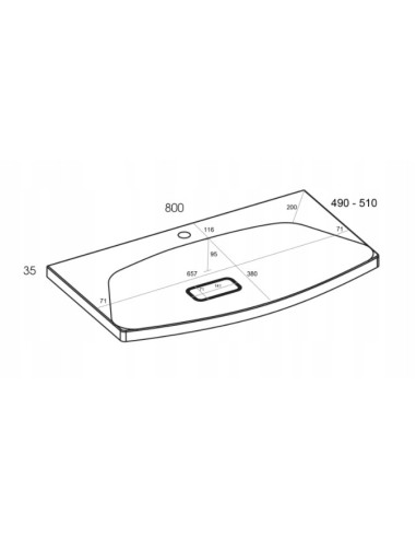 Umywalka Elita Saly biała 145480