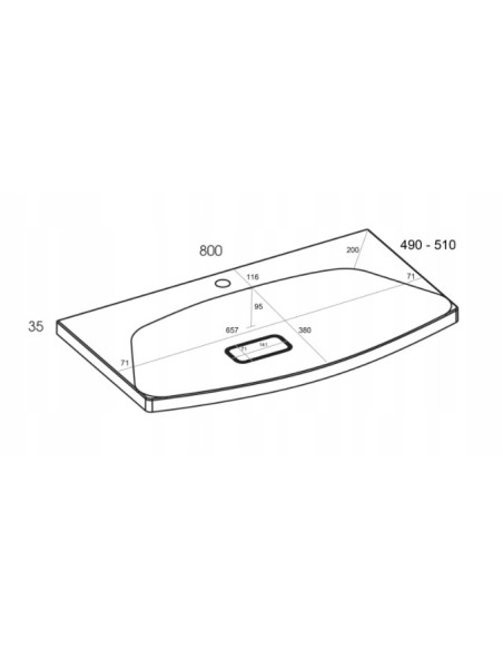 Umywalka Elita Saly biała 145480