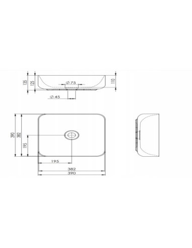 Umywalka Nablatowa Elita Turda 145043