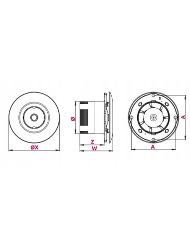 Awenta Wentylator sufitowy Orbit WXO125