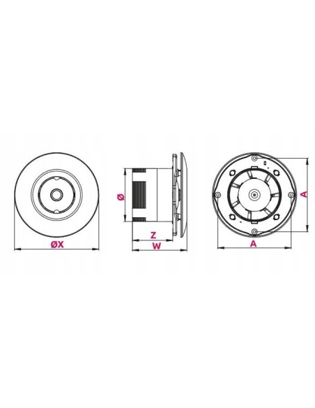 Awenta Wentylator sufitowy Orbit WXO125