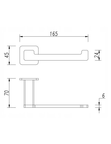 Uchwyt na papier toaletowy grafit szczotkowany Omnires Nelson NL80510GR