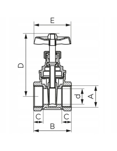 Zawór Ferro 1'' ZGV03