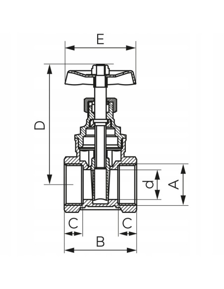 Zawór Ferro 1'' ZGV03