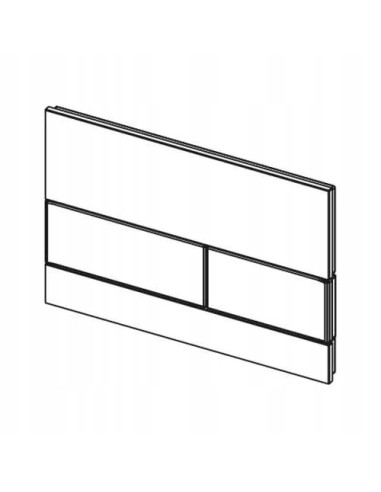 Przycisk spłukujący do WC Tece Square biały 9240800
