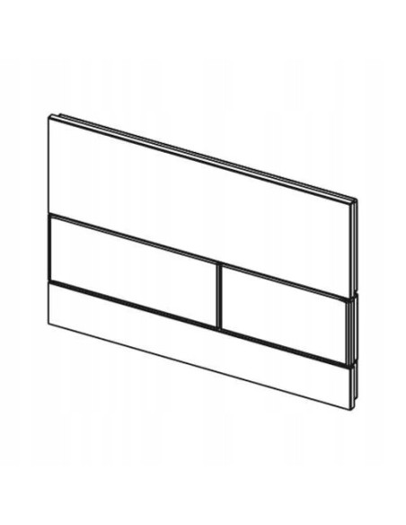 Przycisk spłukujący do WC Tece Square biały 9240800