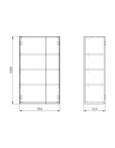 Szafka wisząca Elita Modern biała RE140600068060