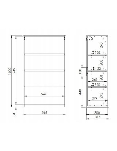 Szafka wisząca Elita Modern biała RE140600068060