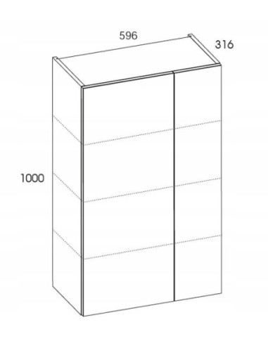 Szafka wisząca Elita Modern biała RE140600068060