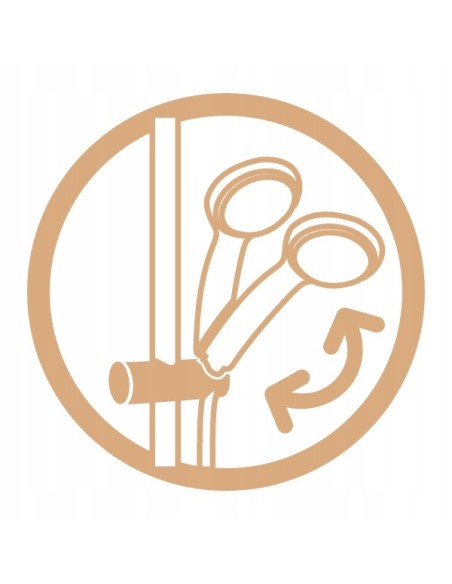 Zestaw prysznicowy natynkowy Invena Tetis 44001 AU-44-001-N