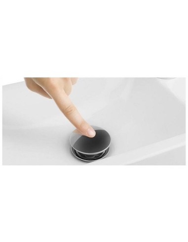 Korek z przelewem klik-klak okrągły Deante srebrny NHC_010U