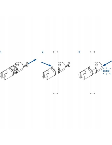 UCHWYT SŁUCHAWKI DEANTE NA DRĄŻEK CHROM ANM_021U