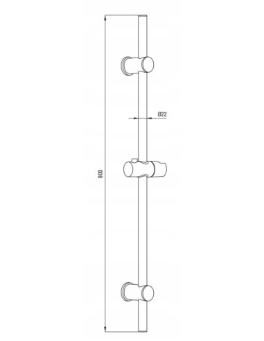 Drążek natryskowy DEANTE Neo Joko chrom NBJ_051D